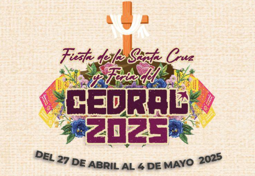 Chacón y Comité ejidal inauguran “Fiesta de la Santa Cruz y Feria del Cedral 2025” 