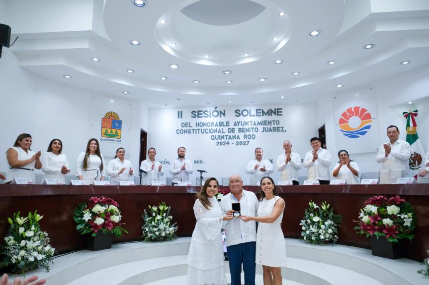 A 55 años de ser un sueño, hoy Cancún late con fuerza en cada corazón cancunense, tiene rumbo y propósito: Mara&nbsp;Lezama
