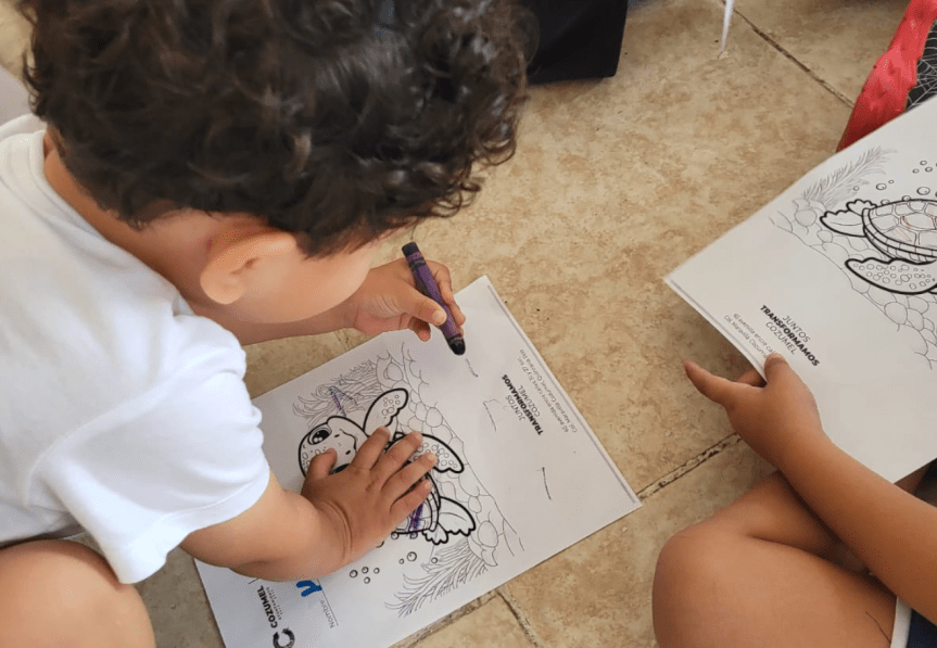 Gobierno municipal fomenta el cuidado de las tortugas marinas en niñez de&nbsp;Cozumel.