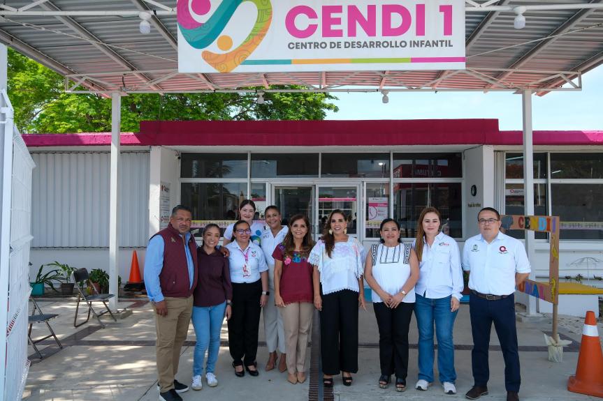 Mara y Vero Lezama entregan domos y rehabilitaciones en CENDI 1 y 2 para brindar espacios seguros a la niñez&nbsp;chetumaleña
