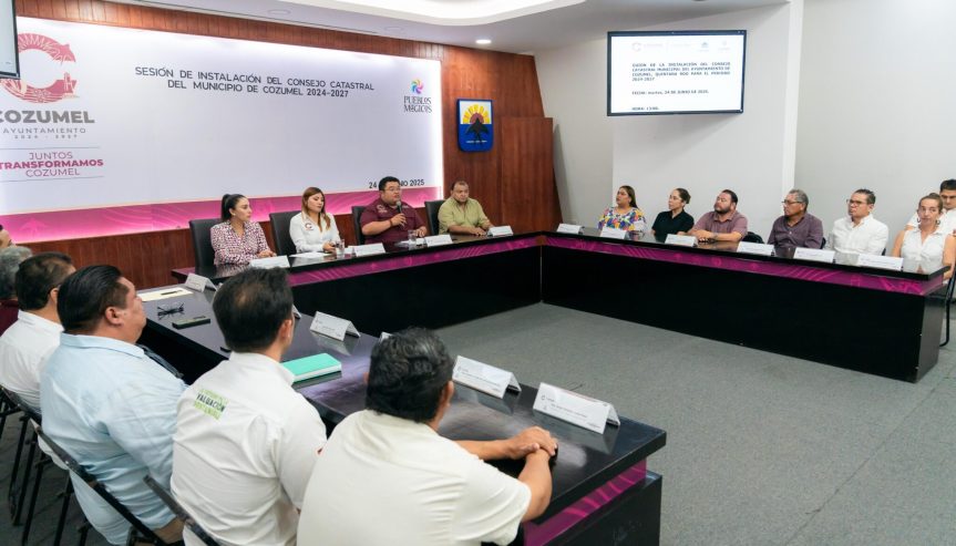 Gobierno municipal instala el Consejo Catastral de Cozumel&nbsp;2024-2027