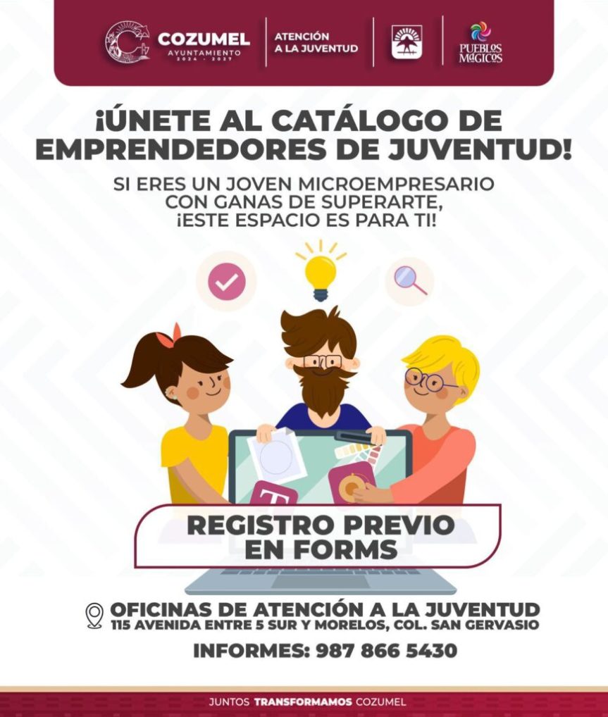 Chacón promueve oportunidades para jóvenes emprendedores con lanzamiento de catálogo en&nbsp;Cozumel