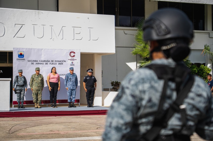Inicia la segunda campaña de donación de armas de fuego 2025 en&nbsp;Cozumel