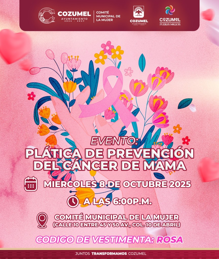 Gobierno Municipal da a conocer el Calendario Rosa 2025 de&nbsp;COMUMU