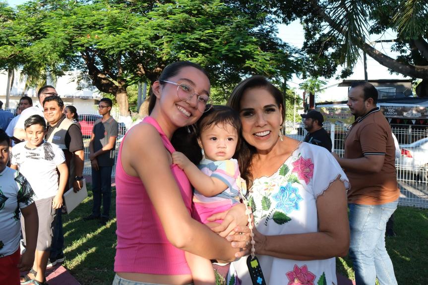 Entrega Mara Lezama rescatado parque 4 de Marzo para el bienestar de casi 2 mil familias de la colonia 8 de&nbsp;Octubre