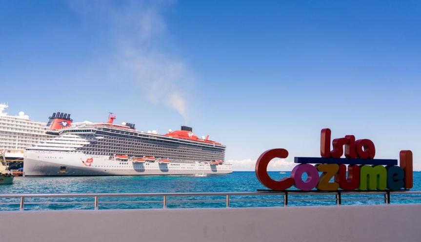 Cozumel recibe al lujoso crucero Brilliant&nbsp;Lady