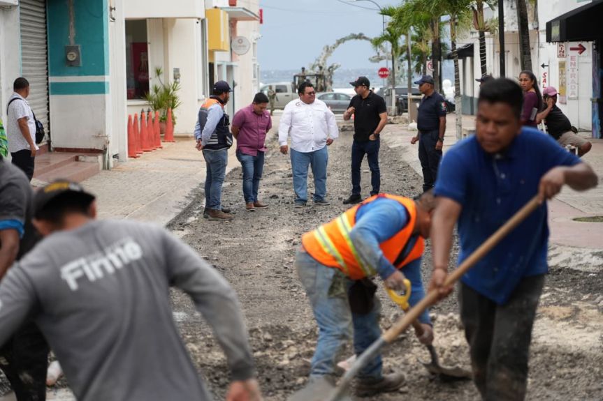Chacón dialoga con comerciantes y supervisa avances de obra en el&nbsp;centro