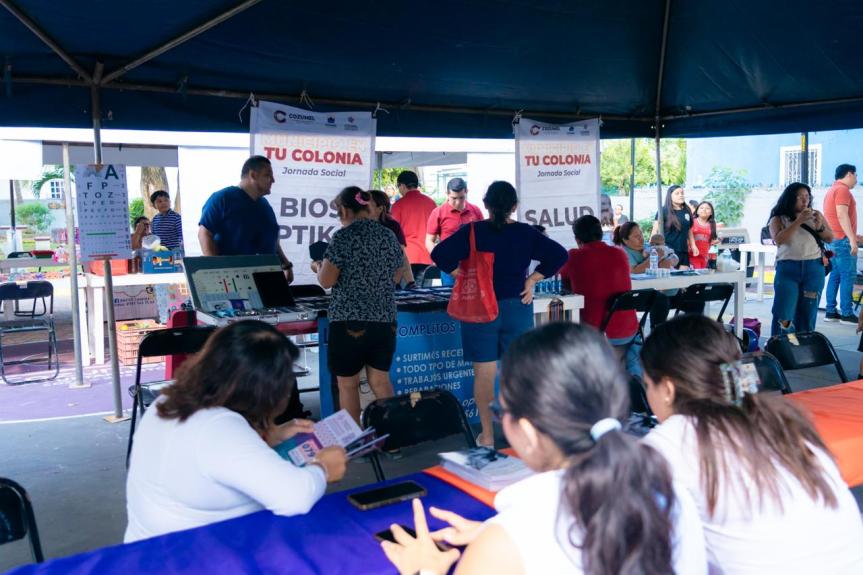 Acerca Gobierno de Cozumel servicios a las familias con la jornada social “Cozumel en tu&nbsp;Colonia”