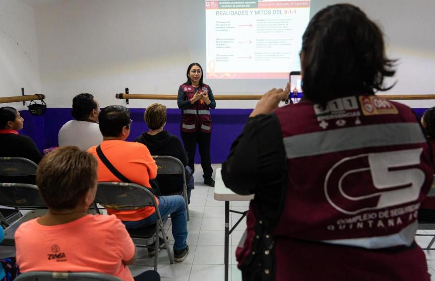 Gobierno de Cozumel impulsa charla informativa sobre el 911 y la prevención de la&nbsp;violencia