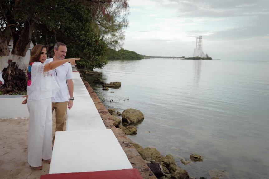 Supervisa Mara Lezama rehabilitación integral del emblemático parque Concha Acústica en el bulevar de&nbsp;Chetumal