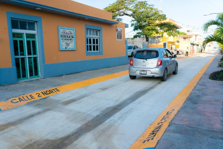Chacón reabre primer tramo rehabilitado de la calle 2 norte en&nbsp;Cozumel
