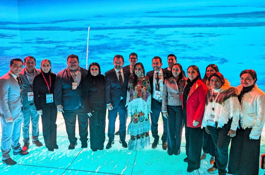 Participa Ana Paty Peralta en corte de listón del Pabellón México en FITUR&nbsp;2026