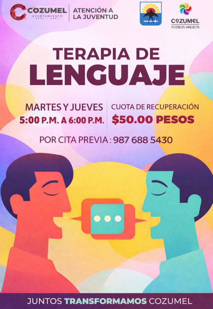 Gobierno de José Luis Chacón Méndez ofrece servicio de Terapia de Lenguaje a niñas, niños y&nbsp;jóvenes