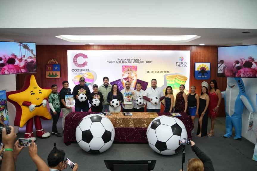 Paint & Run 5K Cozumel 2026, la carrera carnavalera familiar, inclusiva y con&nbsp;causa