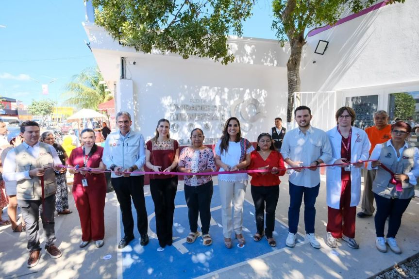 Inaugura Mara Lezama la Unidad del Bienestar en la zona continental de Isla&nbsp;Mujeres