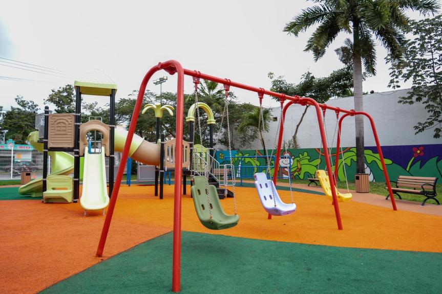 Mara Lezama y Chacón cumplen con la rehabilitación del parque integral “La Selva” para disfrute de niños y niñas de&nbsp;Cozumel