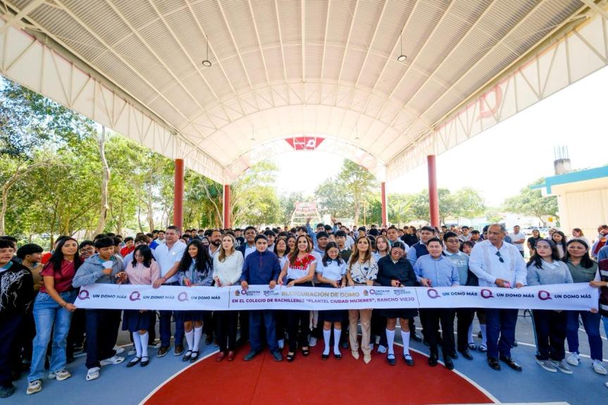 Inaugura Mara Lezama domo en el Cobach Ciudad Mujeres; beneficia a más de 500&nbsp;estudiantes