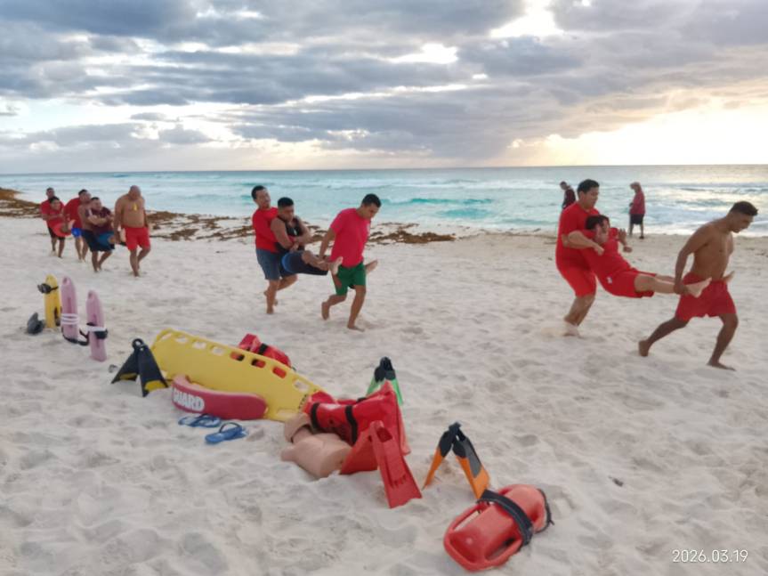 Listos guardavidas de Cancún para proteger a visitantes en Semana&nbsp;Santa