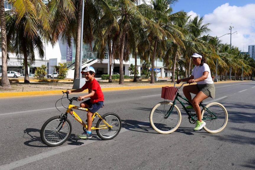 Familias hacen suyo el “Paseo Cancunense” cada fin de&nbsp;semana