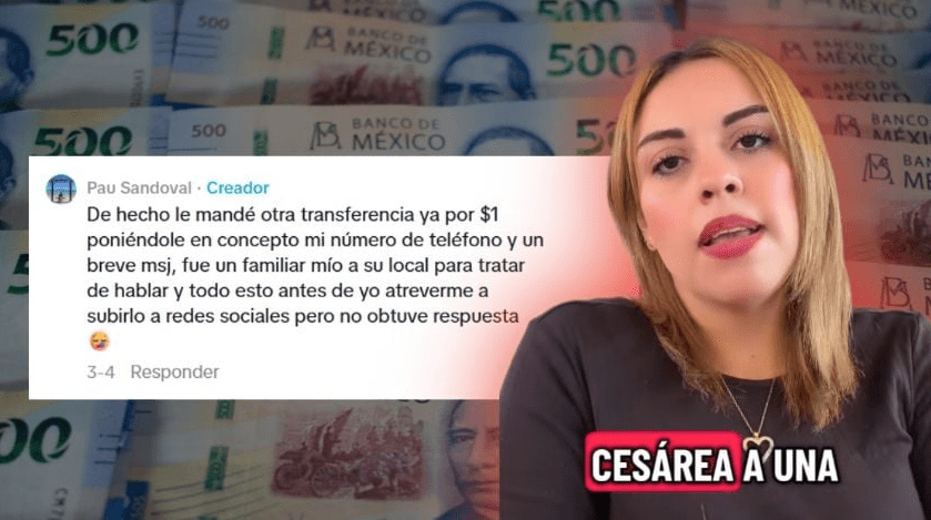 Mujer transfiere por error 30 mil pesos a una taquería y no se lo regresan; era para su&nbsp;cesárea