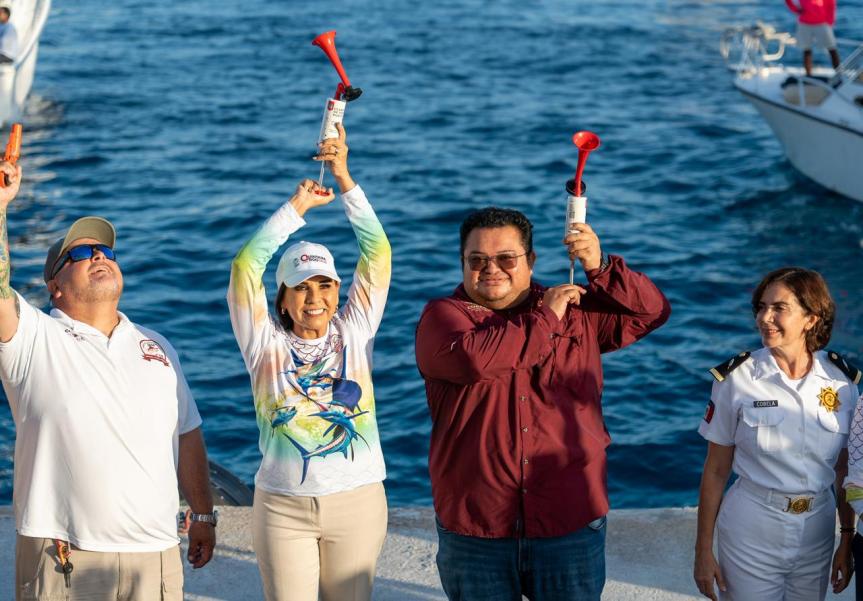 Mara Lezama y Chacón dan salida a participantes del 55 Rodeo de Lanchas Mexicanas Cozumel&nbsp;2026