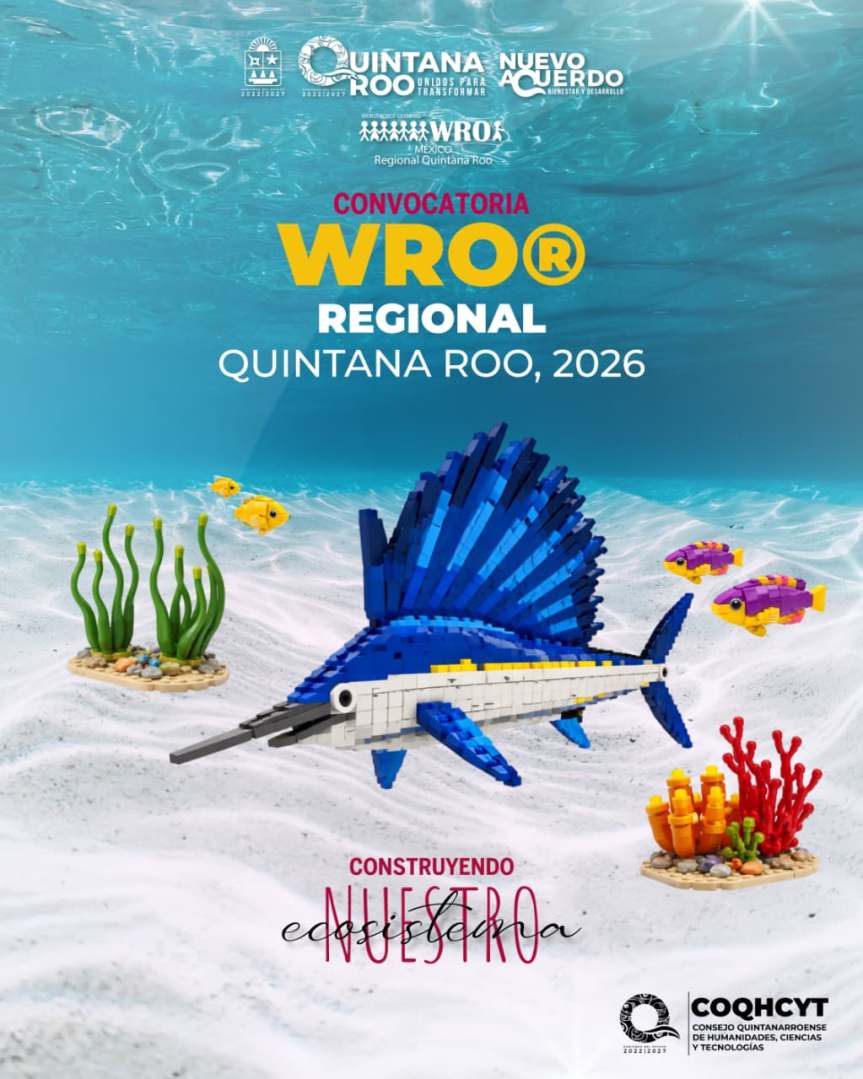 Invita COQHCYT a participar en la competencia de robótica educativa “WRO México 2026”, fase&nbsp;regional