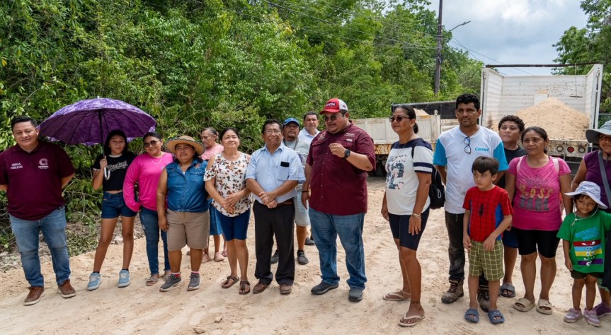 Supervisa José Luis Chacón rehabilitación del camino de entrada a San&nbsp;Fernando
