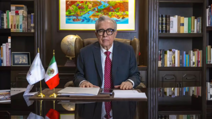“Aquí estoy”: Rubén Rocha responde a críticas tras regresar como gobernador de&nbsp;Sinaloa