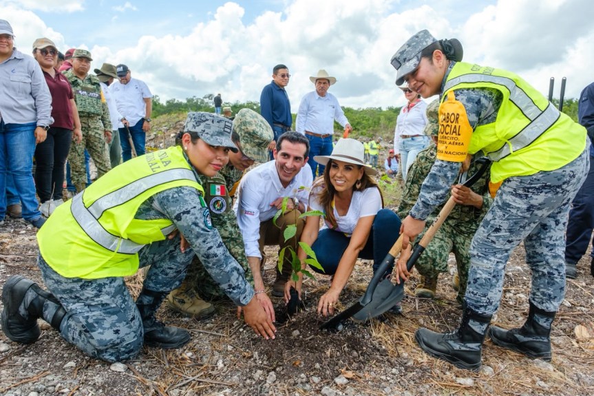 Desde Caobas, Mara Lezama suma a Quintana Roo al Programa Nacional de Reforestación con más de 12 mil&nbsp;árboles