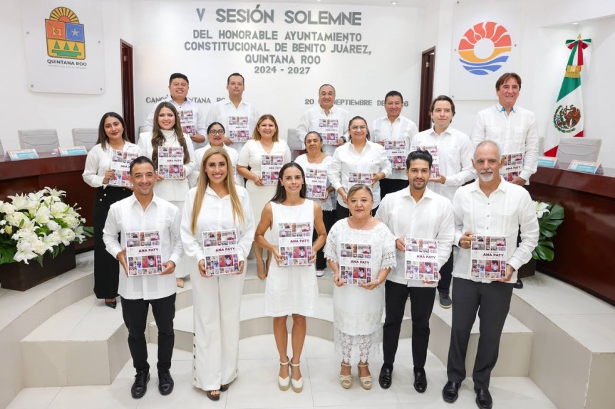 Entrega Ana Paty Peralta segundo informe de Gobierno de Benito Juárez a&nbsp;Cabildo
