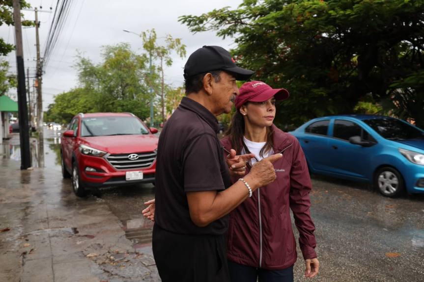 Supervisa Ana Paty Peralta “Operativo Lluvia” en&nbsp;Cancún