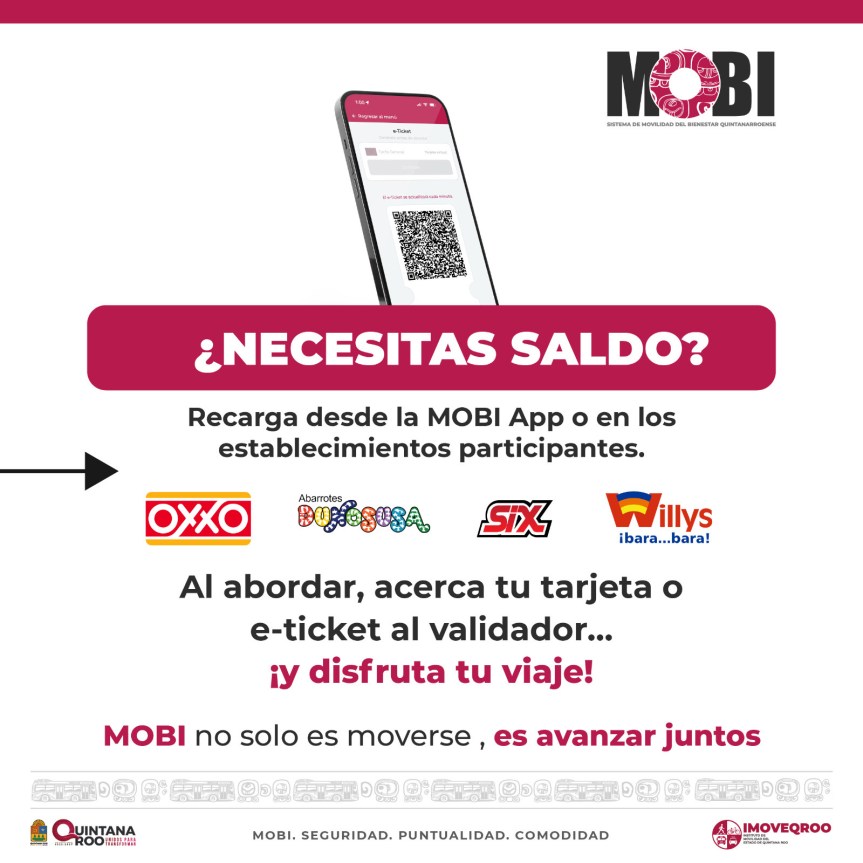 Invita IMOVEQROO a preparar método de pago electrónico para abordar las unidades&nbsp;MOBI