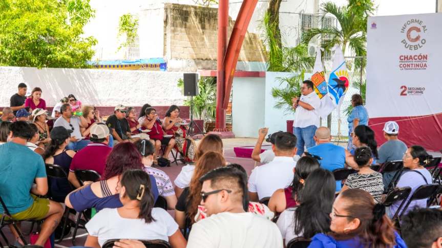 Continúa Chacón llevando el Informe al&nbsp;Pueblo