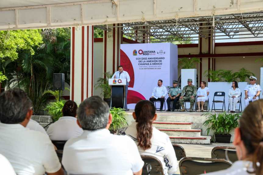 Conmemora Gobierno de Quintana Roo 202 años de la histórica anexión de Chiapas a&nbsp;México